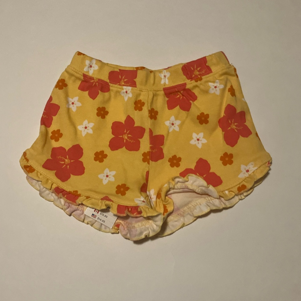 Girls floral print shorts